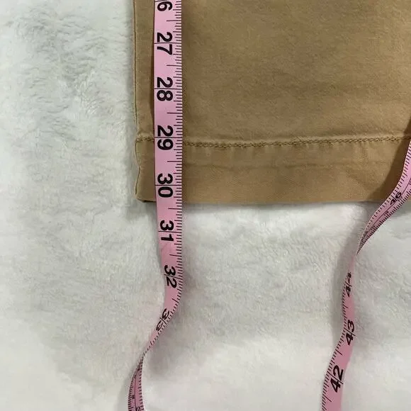 Loft Khaki Wide Leg Pants with Pockets Size Medium - Picture 5 of 8